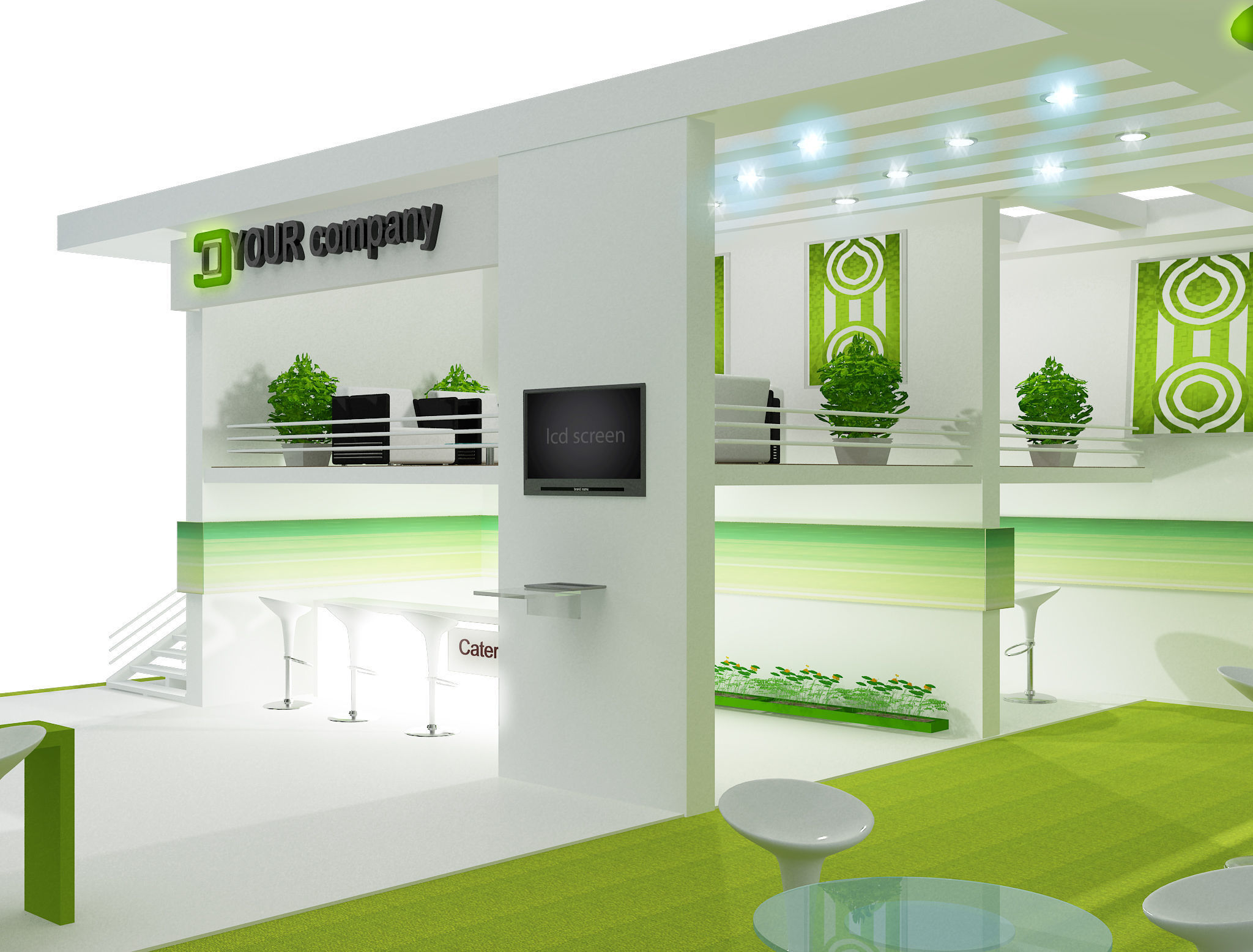 Booth Exhibition Stand a448a 3D model_16
