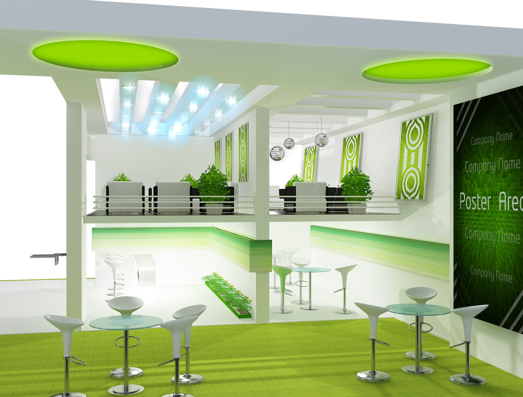 Booth Exhibition Stand a448a 3D model_14