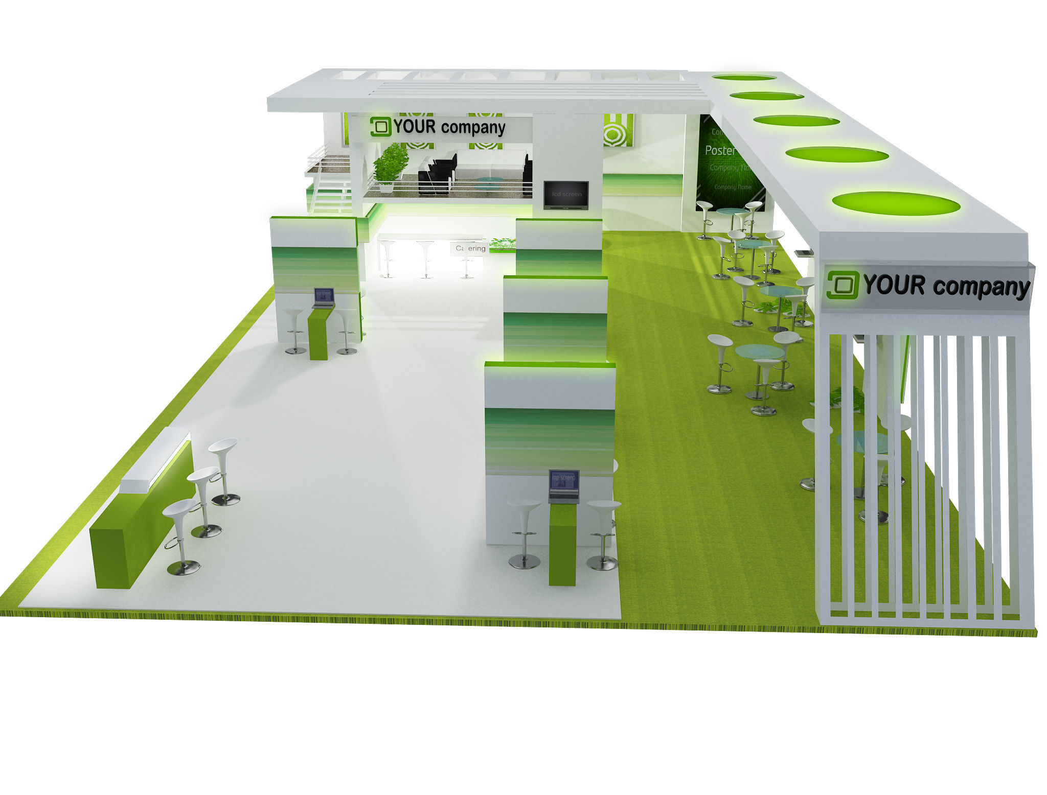 Booth Exhibition Stand a448a 3D model_6