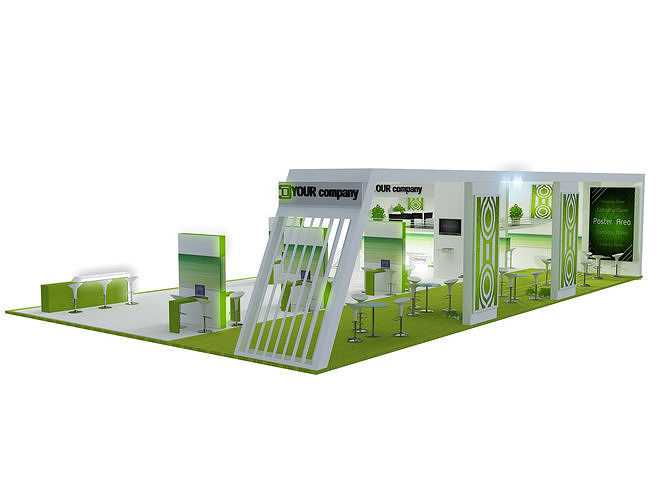 Booth Exhibition Stand a448a 3D model