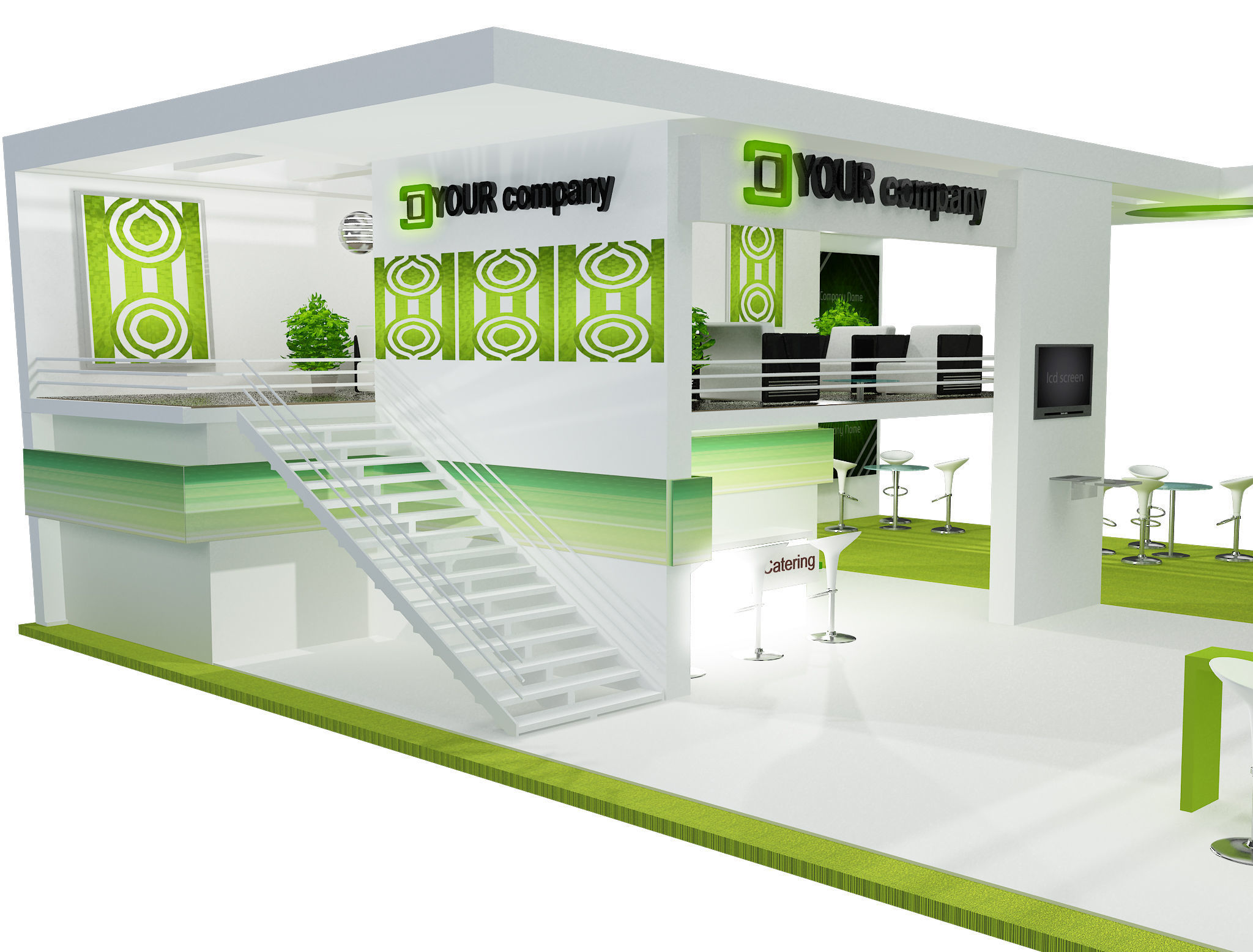 Booth Exhibition Stand a448a 3D model_10