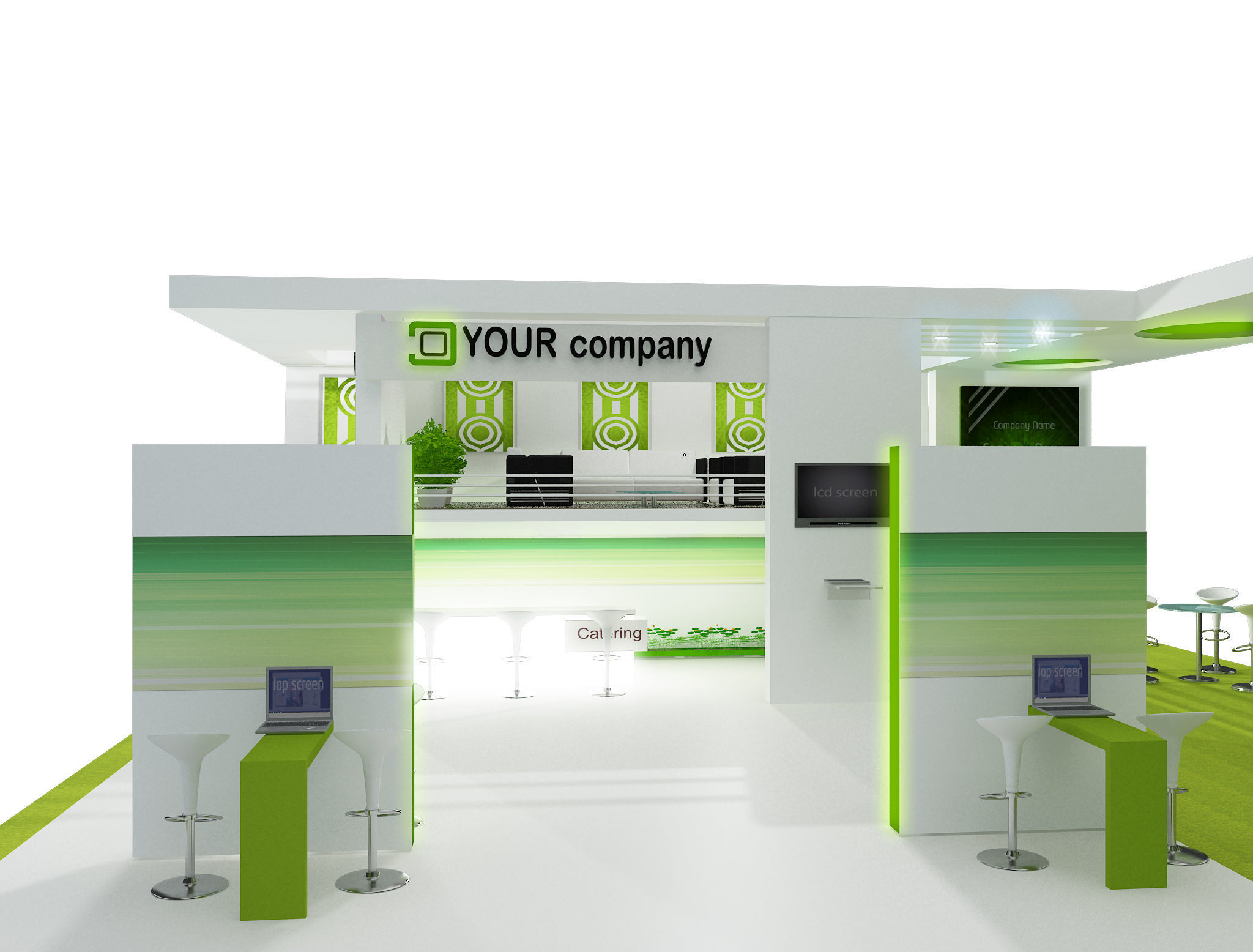 Booth Exhibition Stand a448a 3D model_4