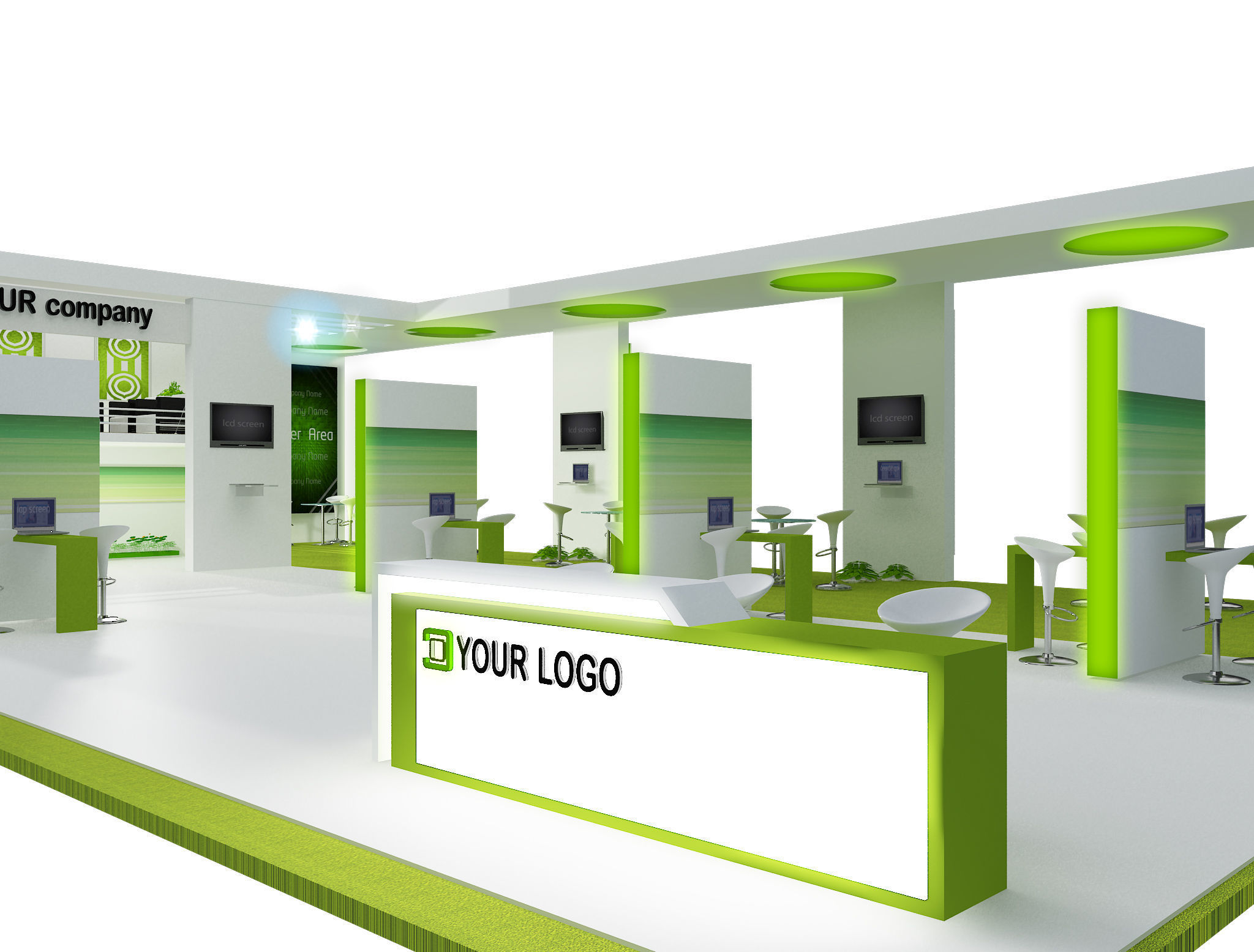 Booth Exhibition Stand a448a 3D model_2