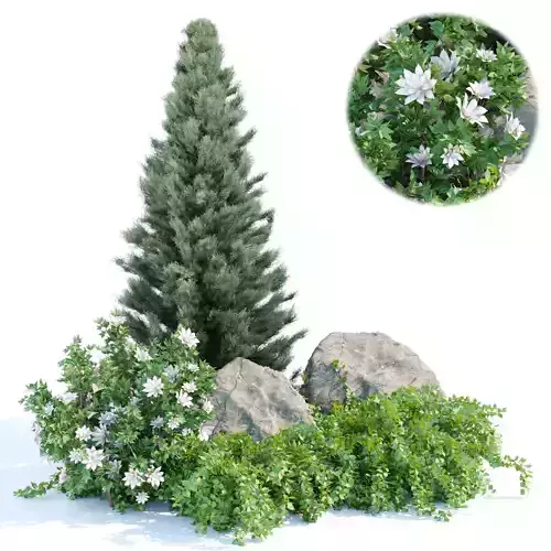 outdoor garden collection vol 73 3D model