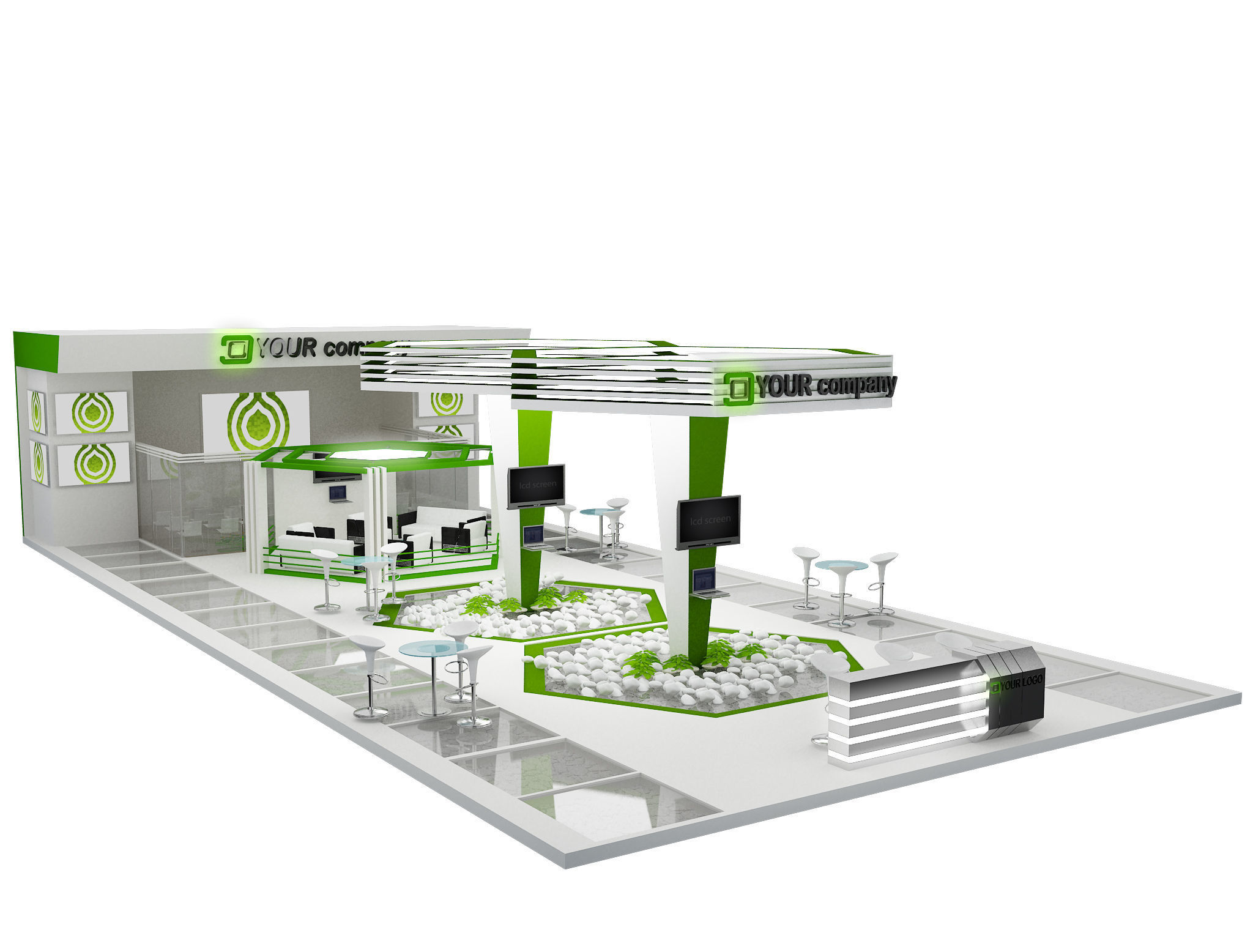 Booth Exhibition Stand a449a  3D model_10