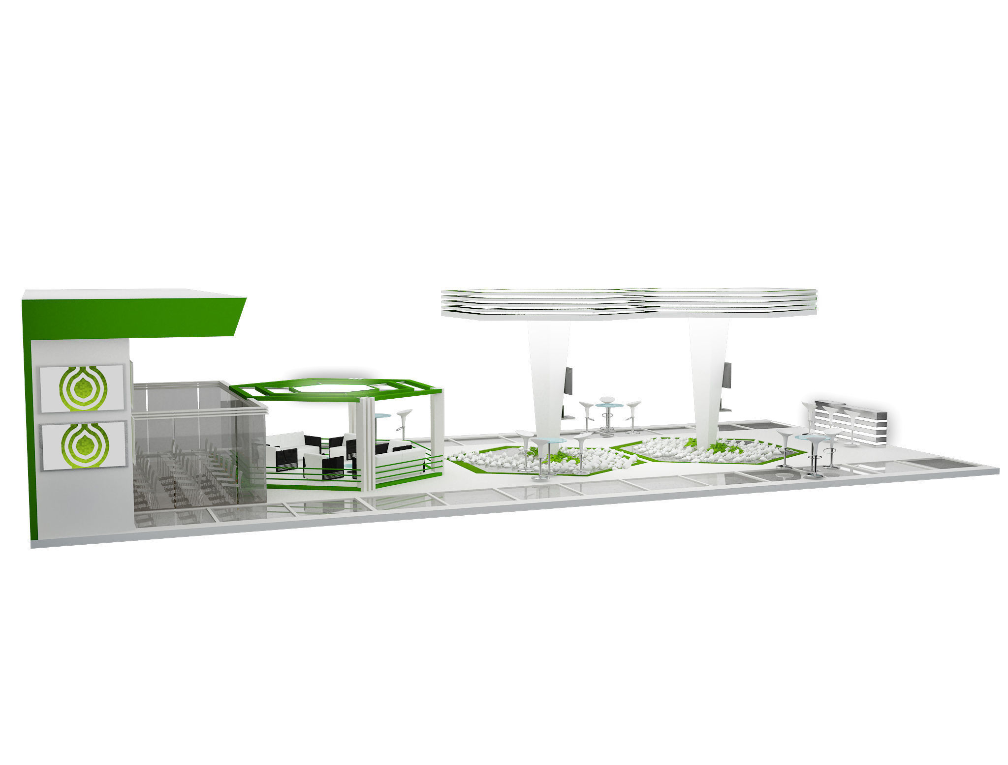 Booth Exhibition Stand a449a  3D model_16
