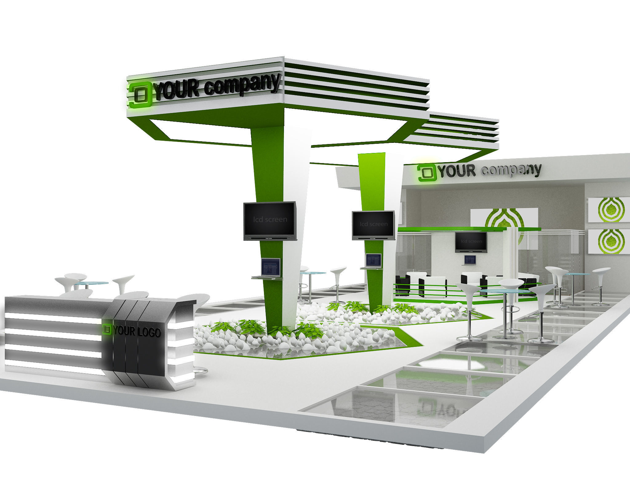 Booth Exhibition Stand a449a  3D model_11