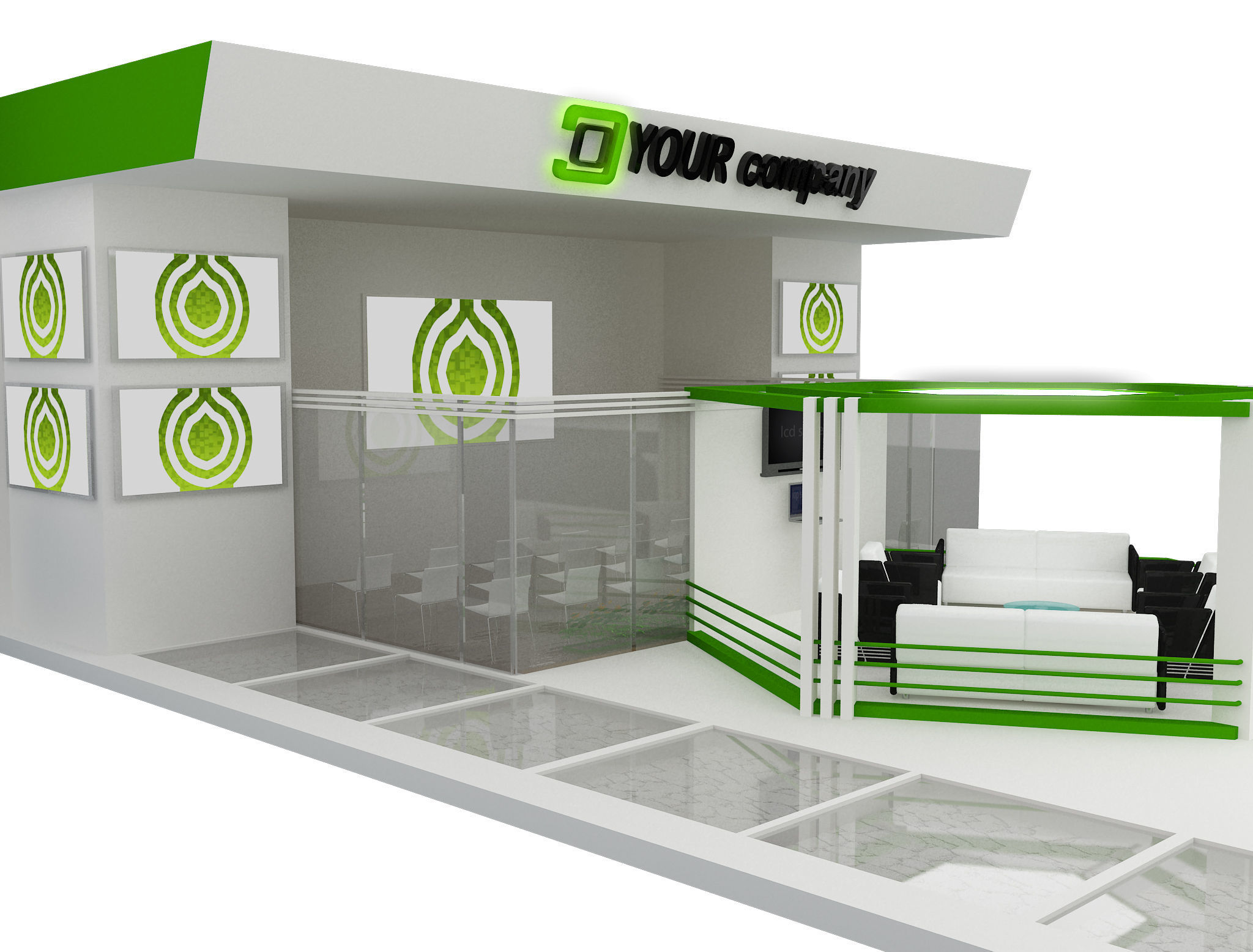 Booth Exhibition Stand a449a  3D model_6