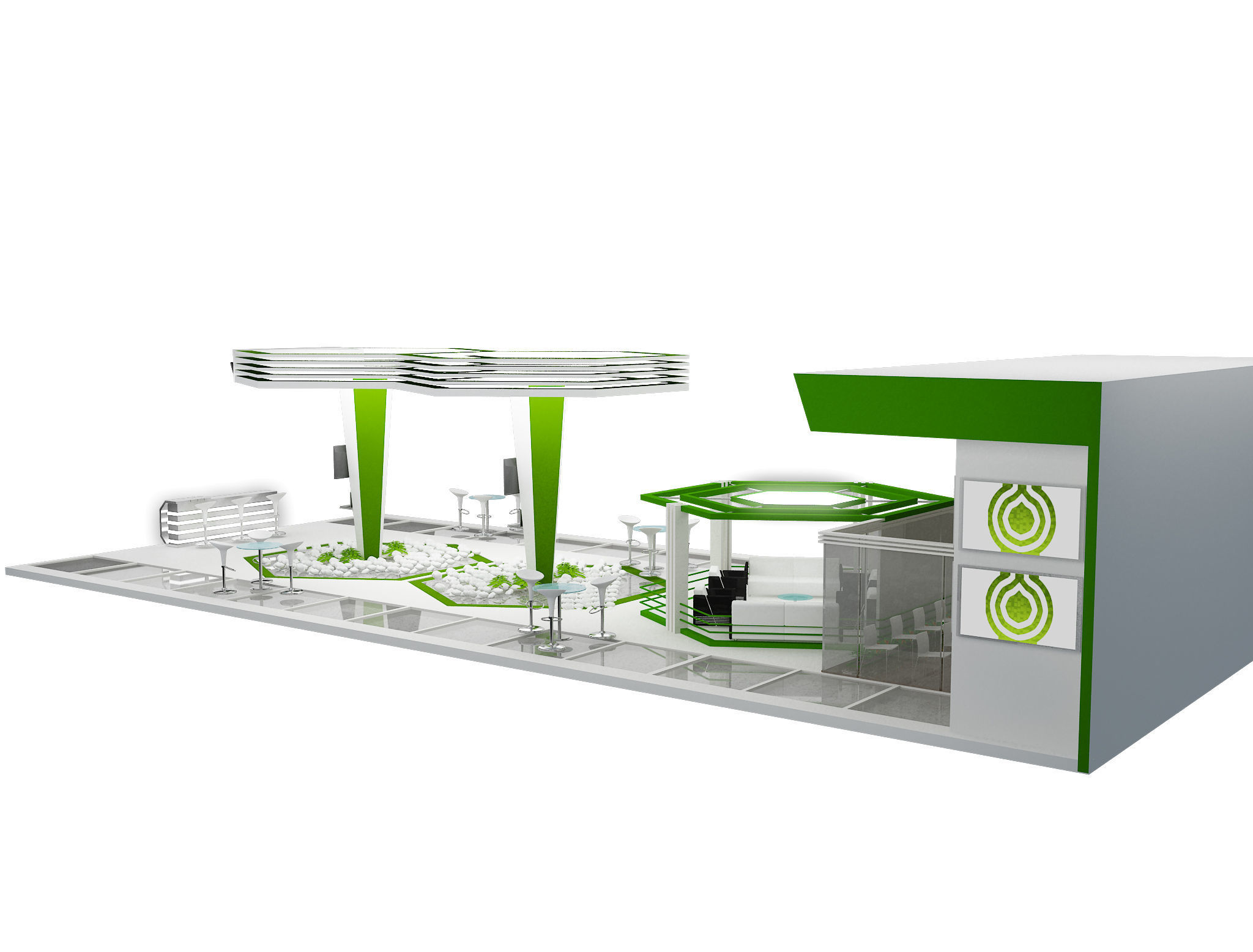 Booth Exhibition Stand a449a  3D model_13
