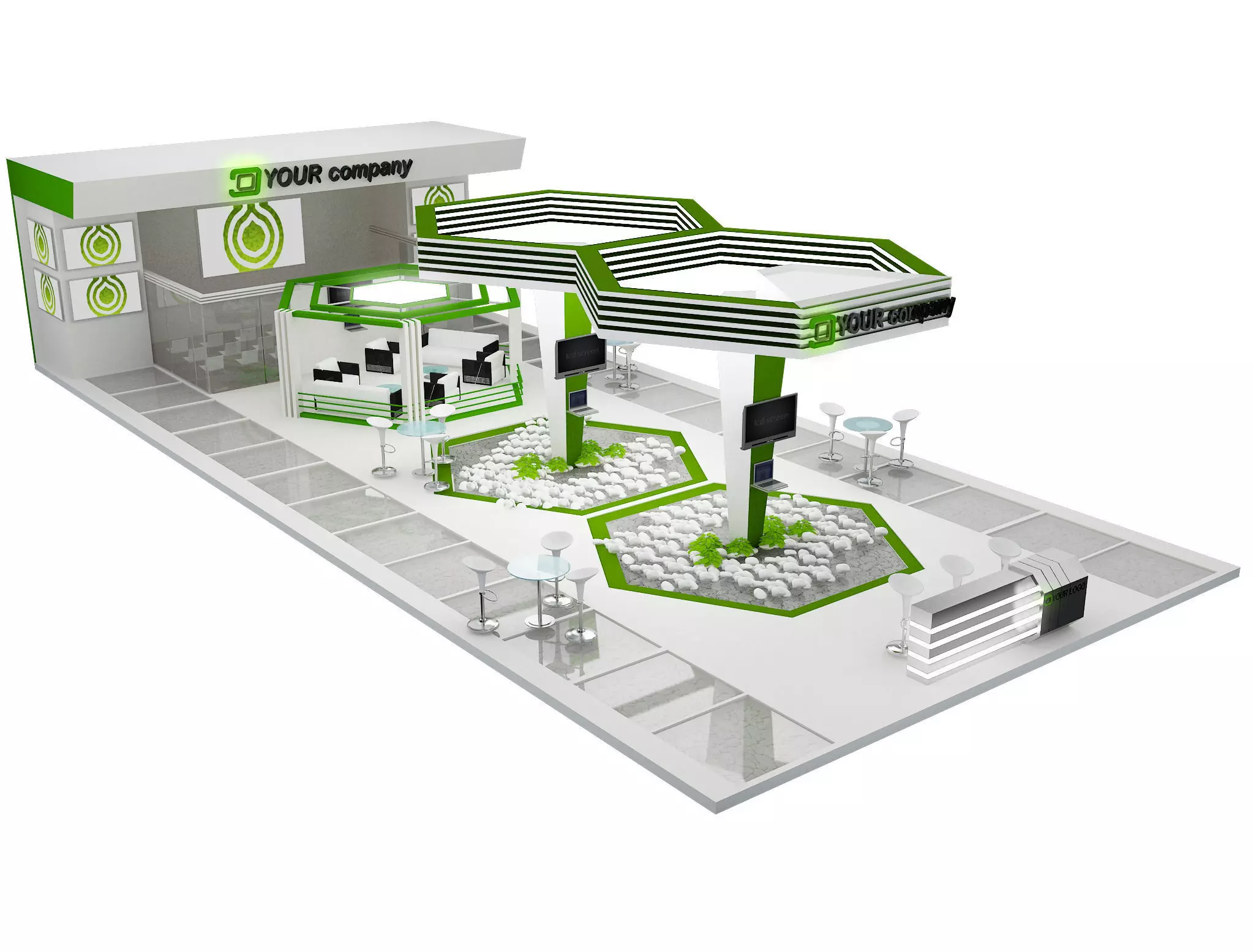 Booth Exhibition Stand a449a  3D model_0