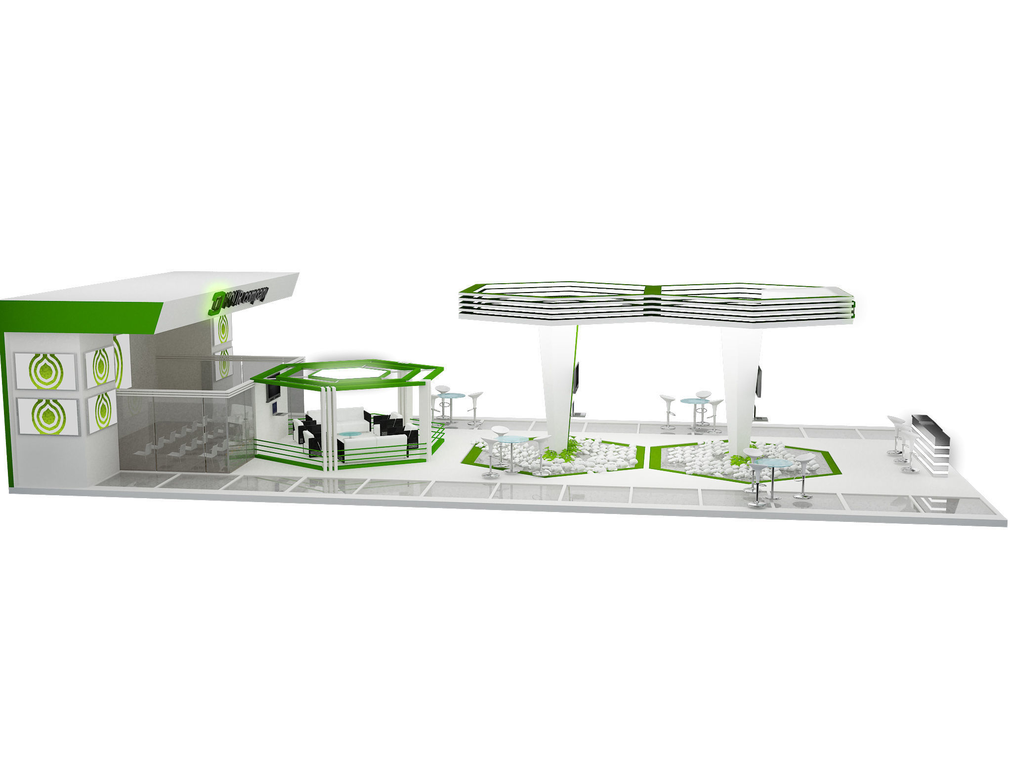 Booth Exhibition Stand a449a  3D model_15