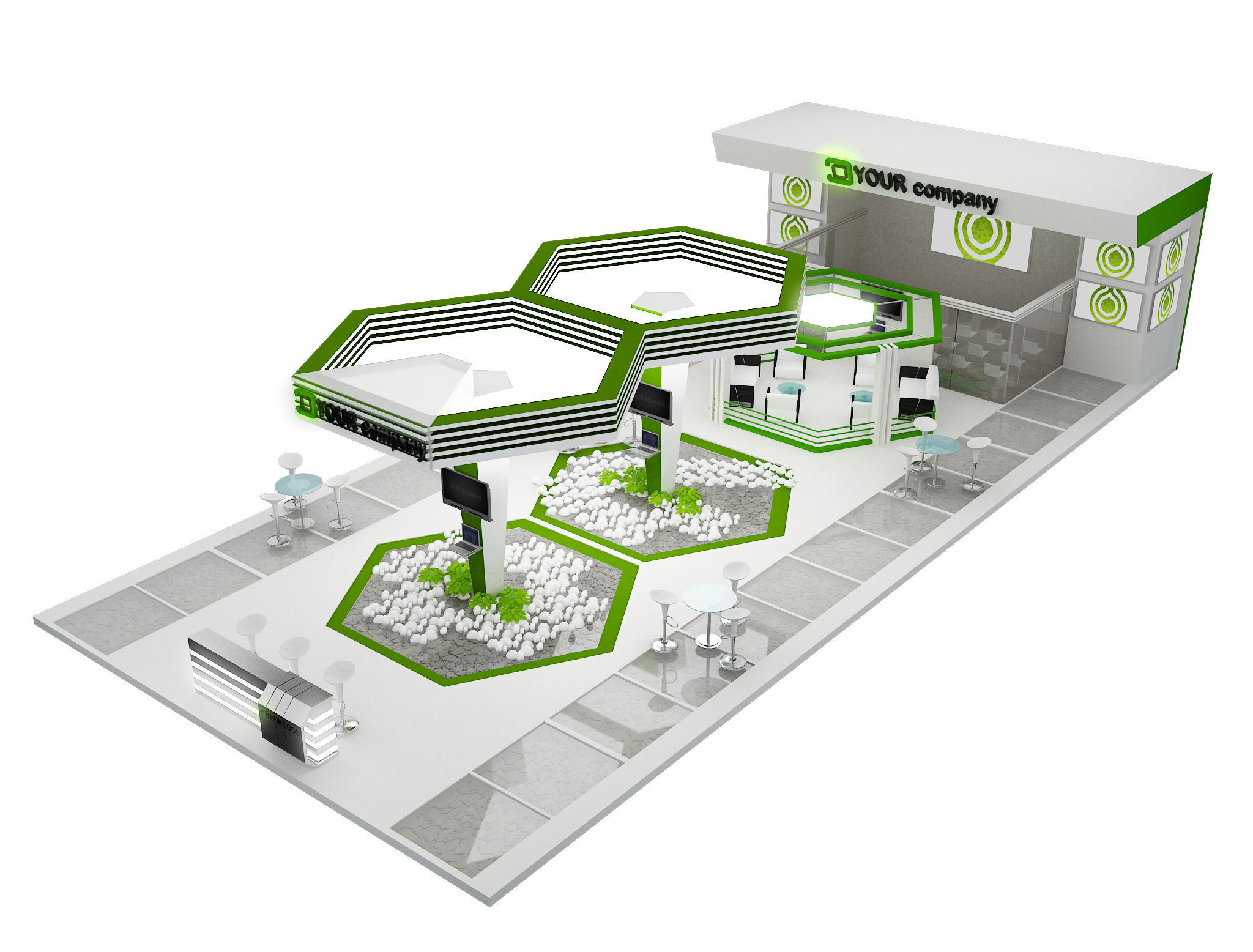 Booth Exhibition Stand a449a  3D model_18