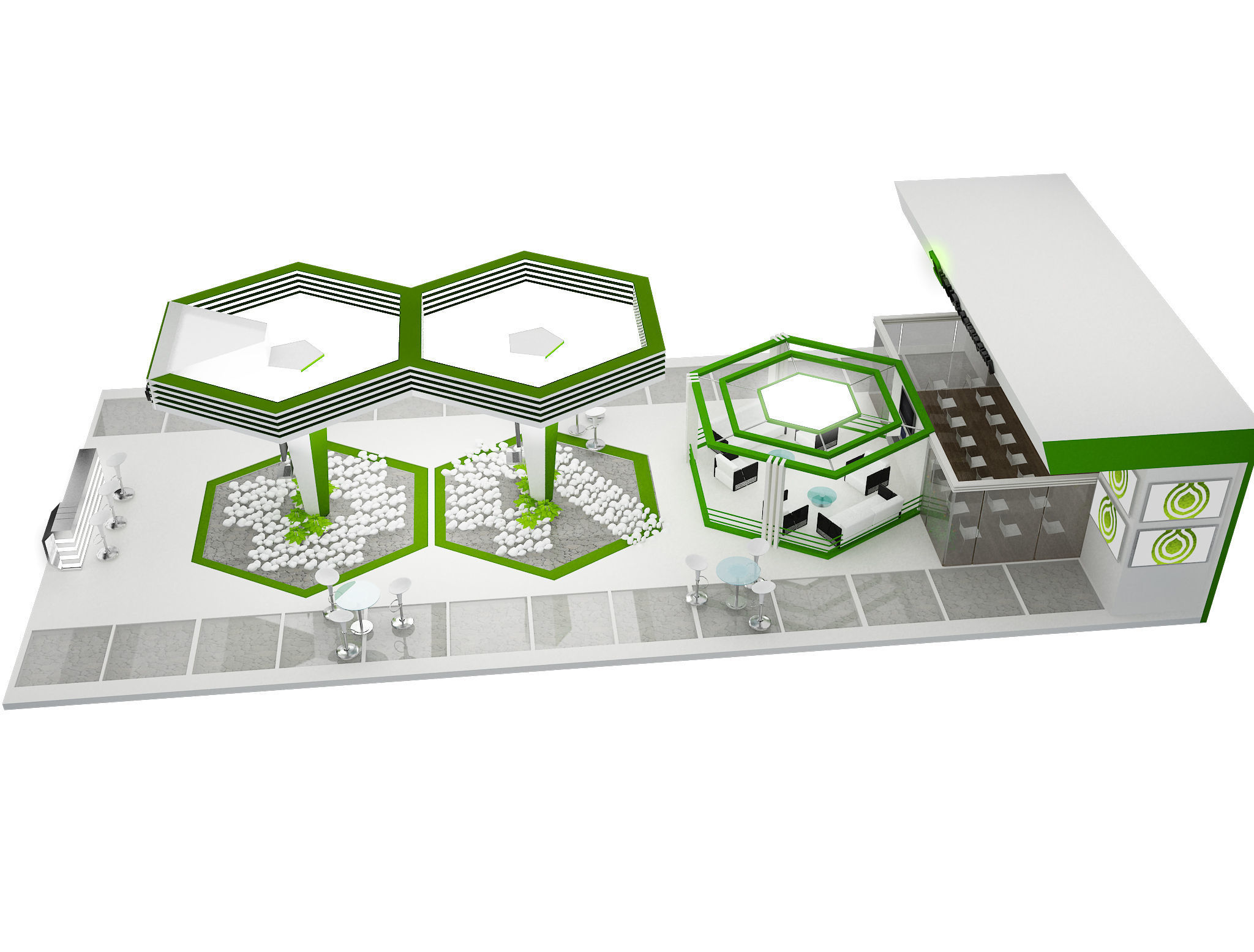 Booth Exhibition Stand a449a  3D model_8