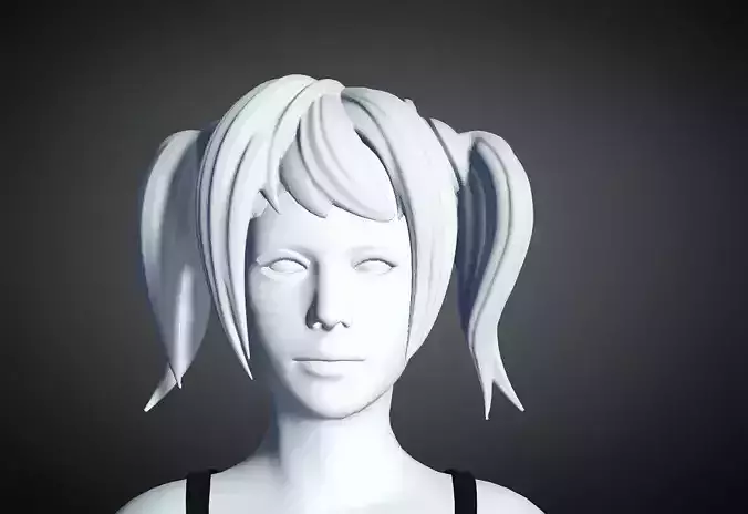 3D Hair style for Female 36 3D model