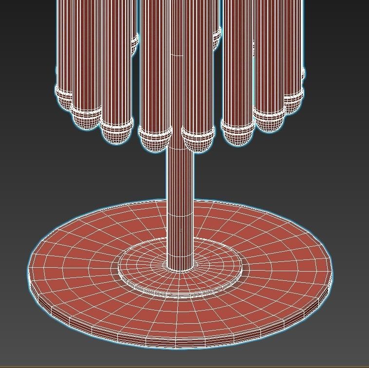 cooper floor lamp with brass rods 3D model_6