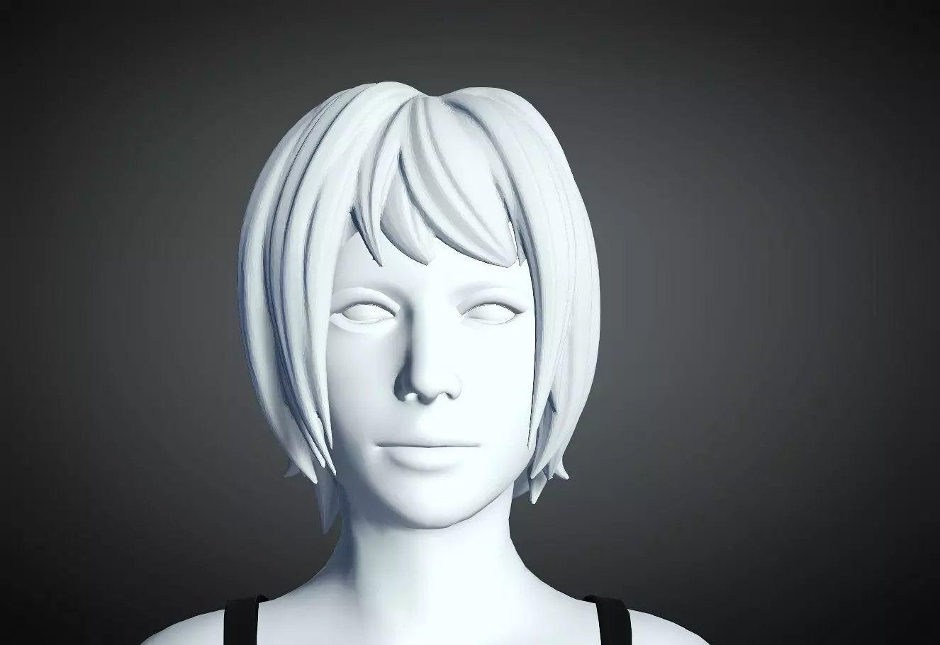 3D Hair style for Female 38 3D model 3D print model_0