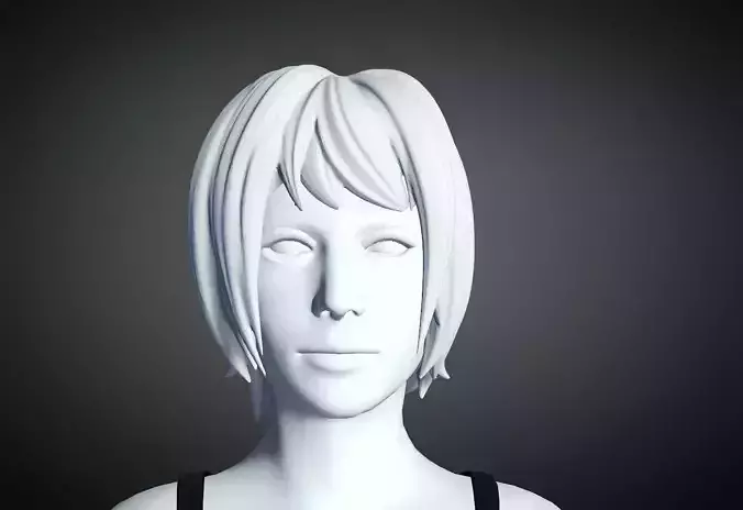 3D Hair style for Female 38 3D model