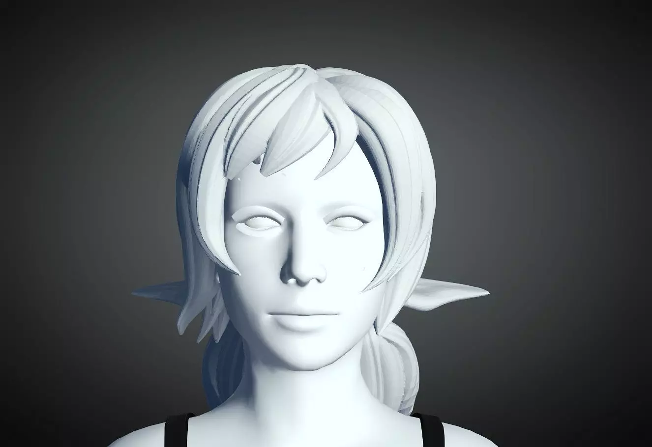 3D Hair style for Female 40 3D model 3D print model_0