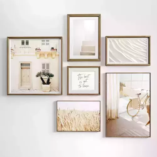 Minimal Photo Frame Set - 11 Low-poly 3D model