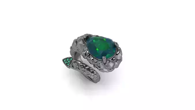 Dragon scale ring gems