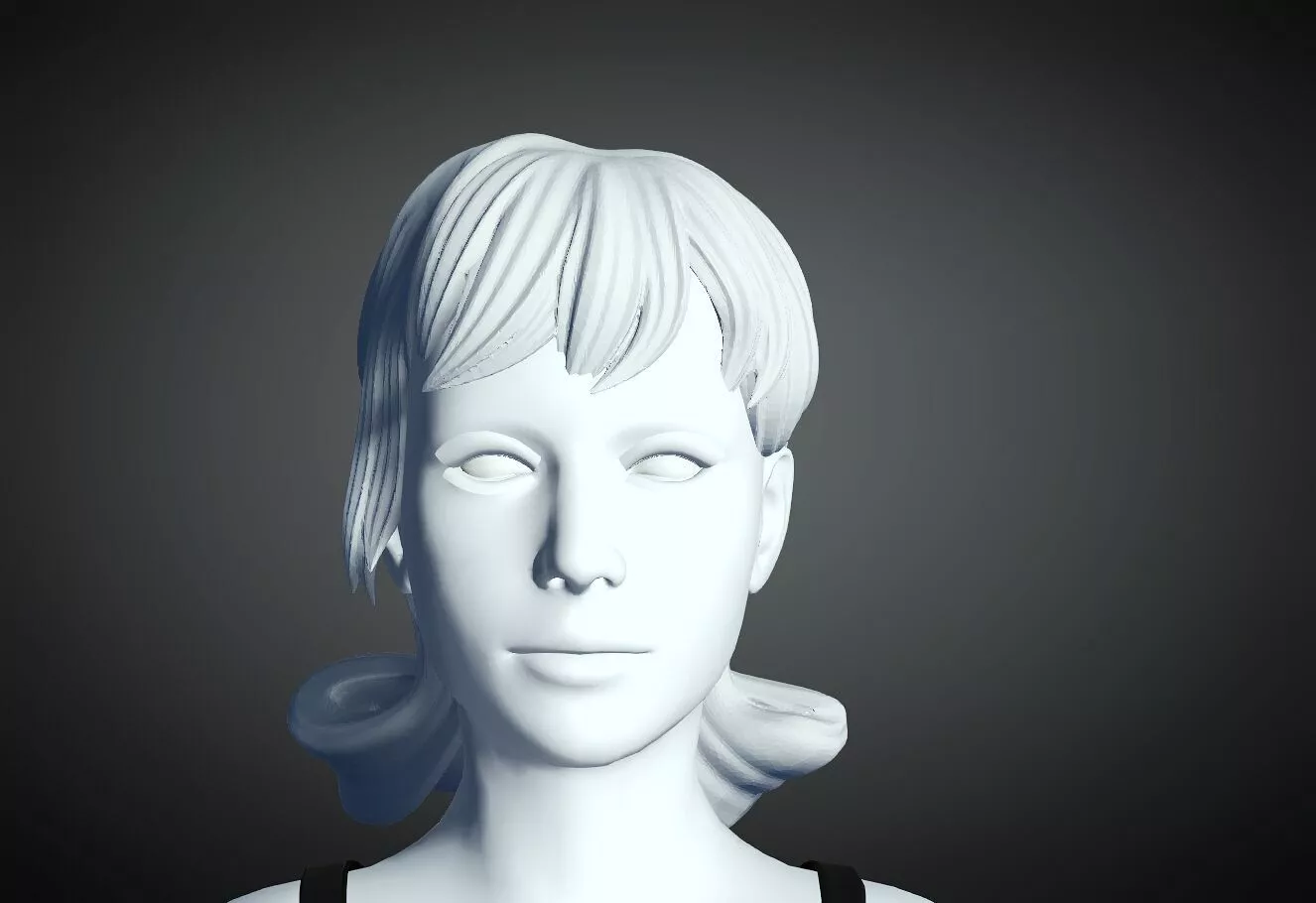 3D Hair style for Female 42 3D model 3D print model