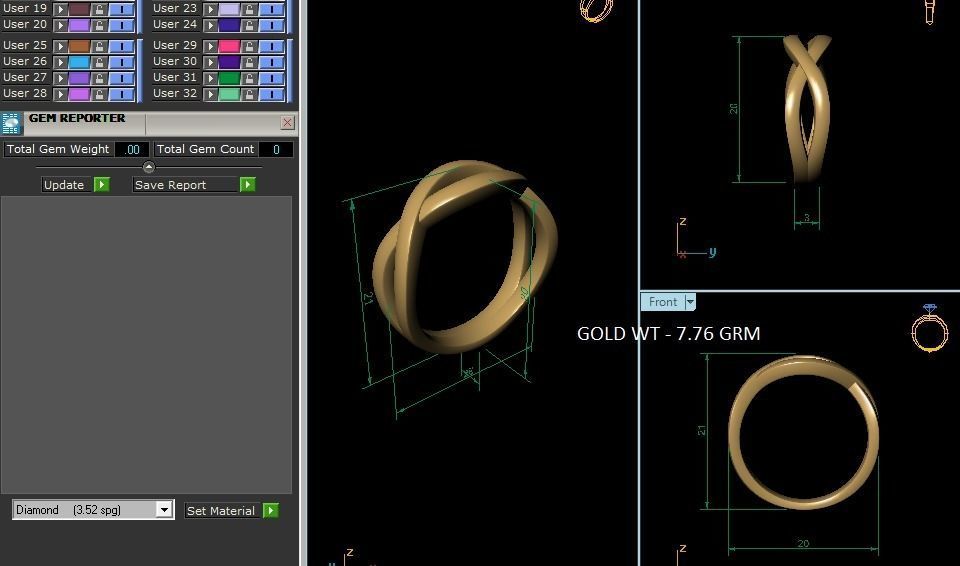 Solitaire Women Engagement Wedding Ring 3dm STL OBJ FBX Render 3D print model_6