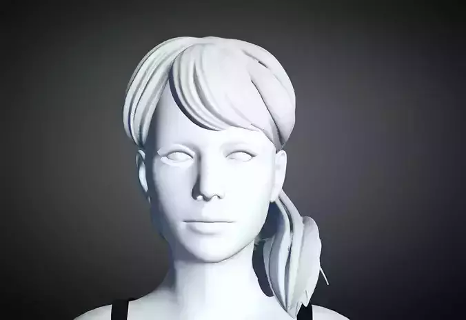 3D Hair style for Female 43 3D model