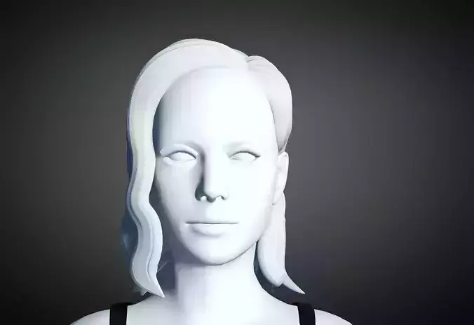 3D Hair style for Female 44 3D model