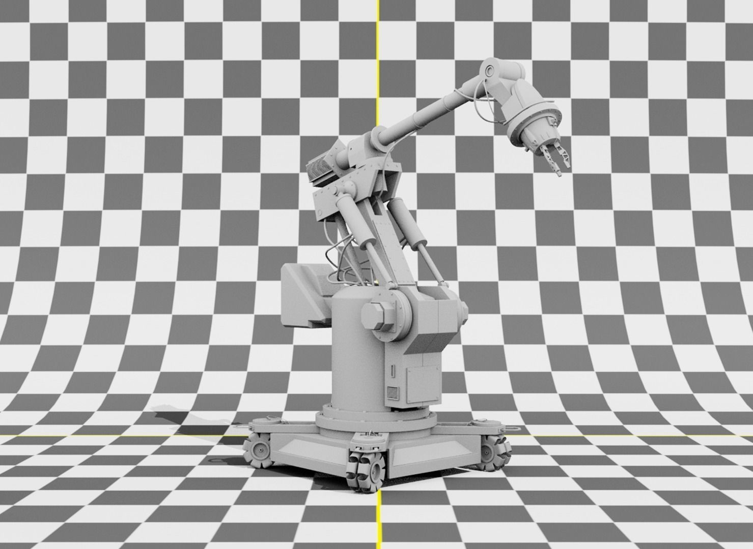 DUM-E Robot Iron Man 3D model_3