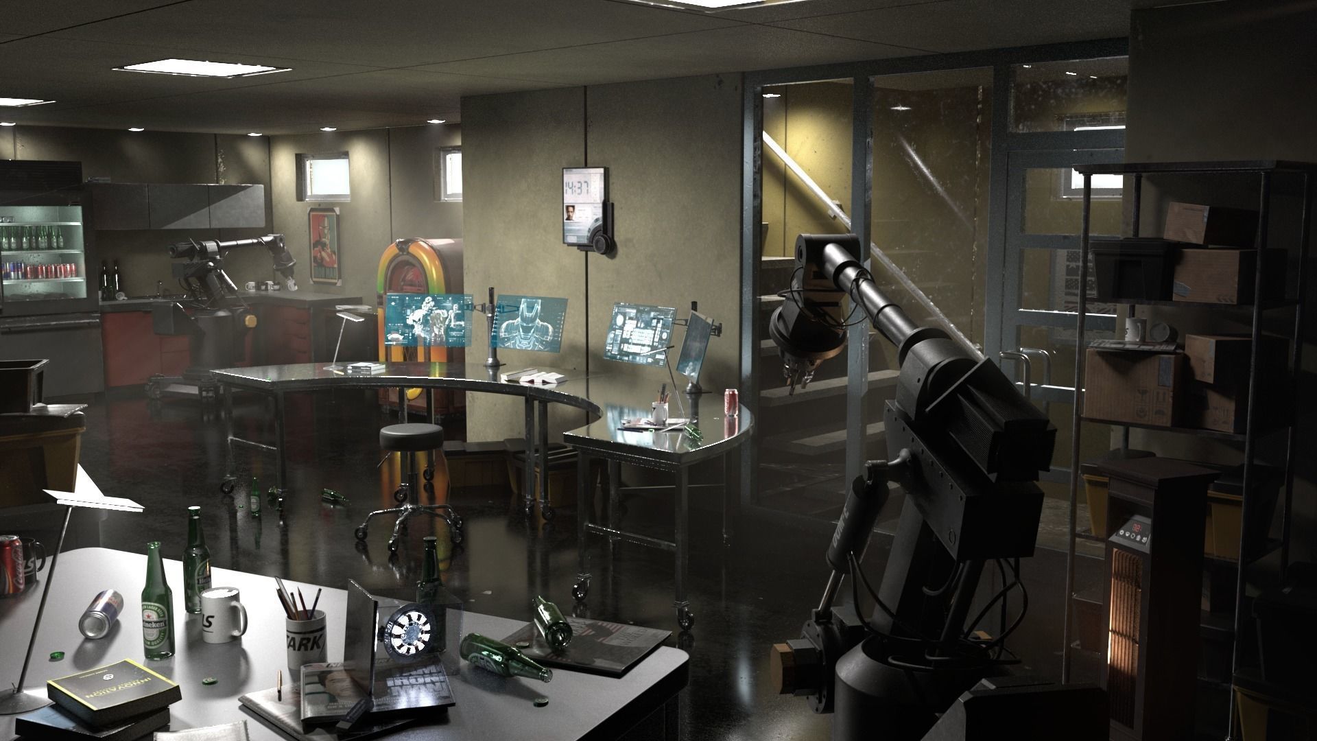 DUM-E Robot Iron Man 3D model_5