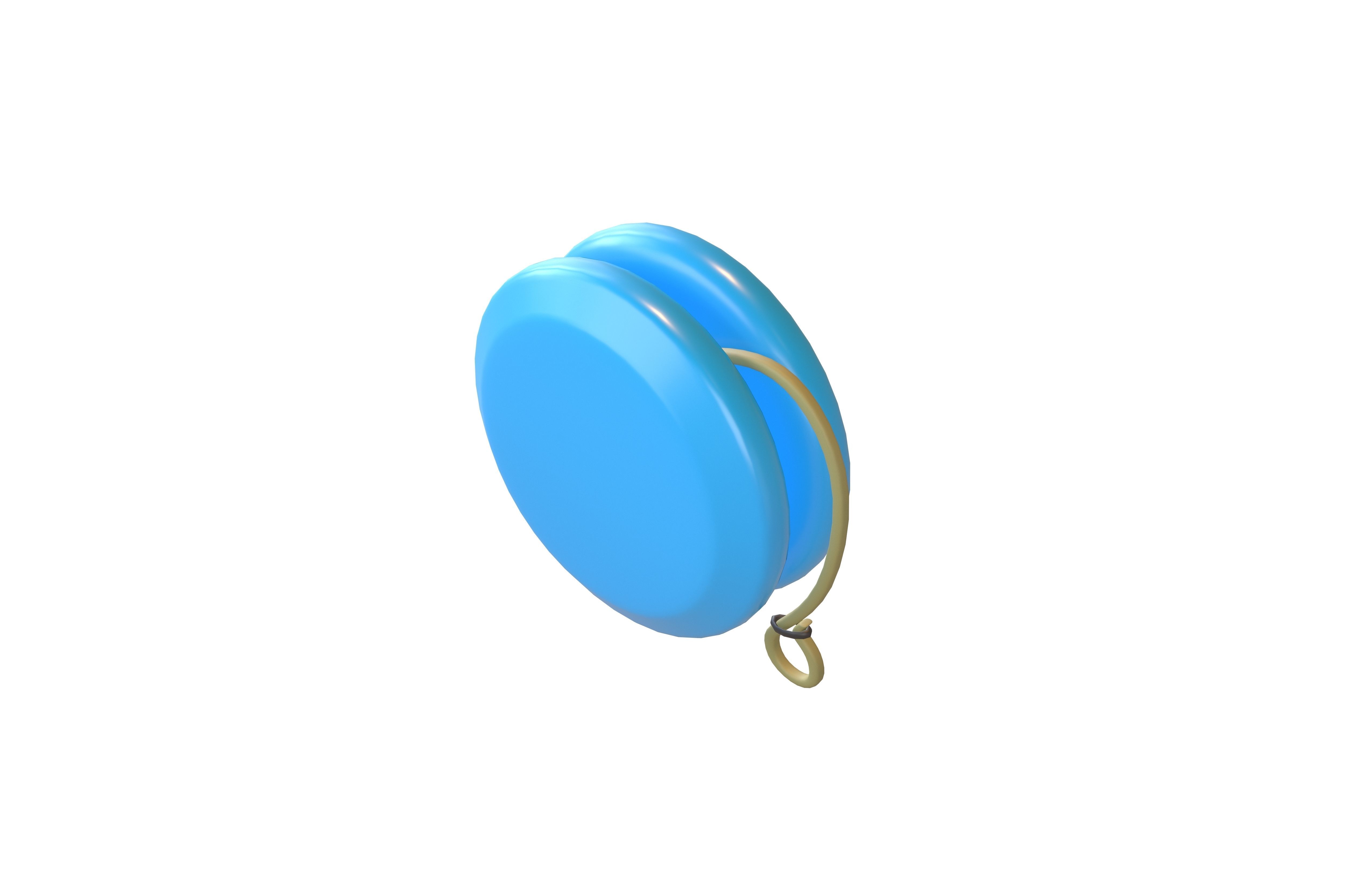 Yoyo v1 003 Low-poly 3D model_3