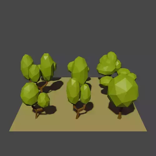 Tree Low Poly Low-poly 3D model