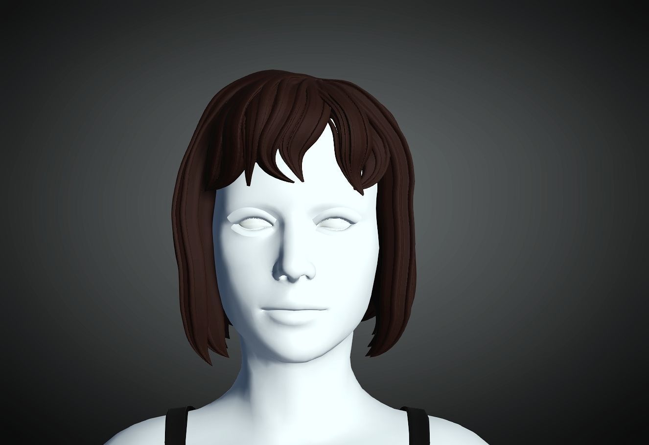 3D Hair style for Female 46 3D model 3D print model_3