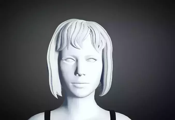 3D Hair style for Female 46 3D model