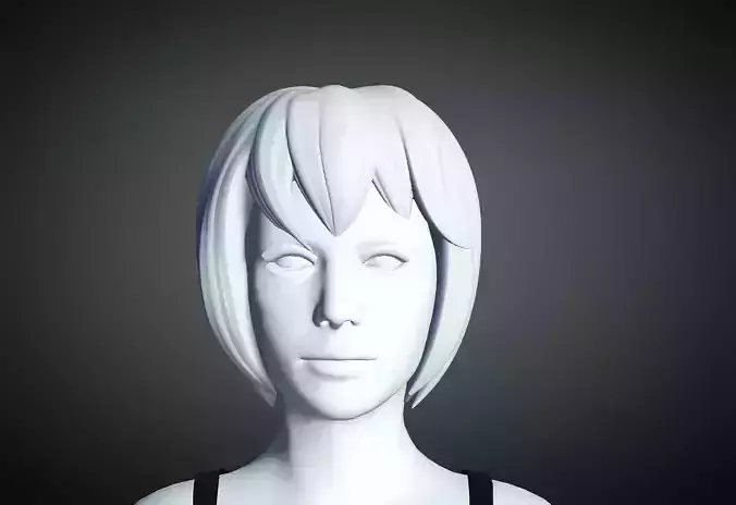 3D Hair style for Female 47 3D model