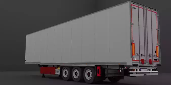 Talson Textile Trailer Low-poly 3D model