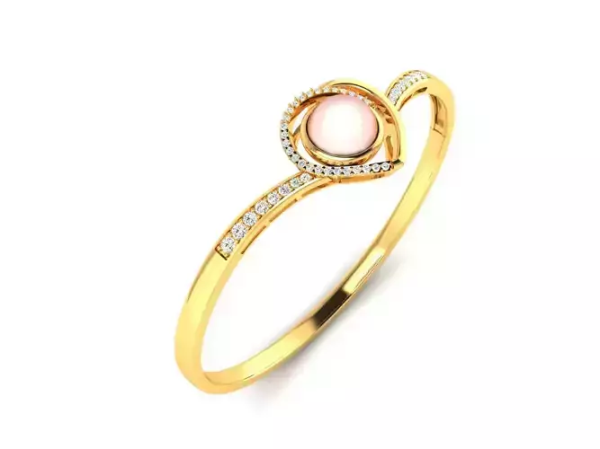 Solitaire Women Engagement Wedding Opal Stone Ring