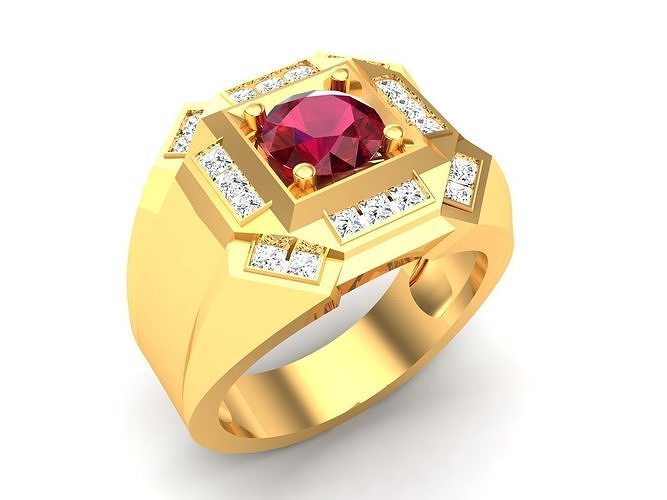 Solitaire Women Engagement Wedding Ring 3D print model