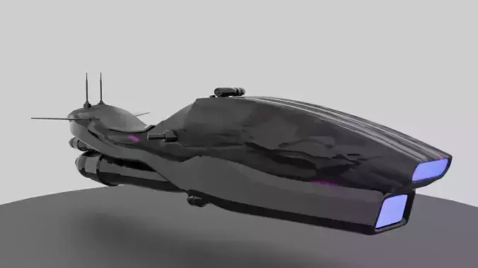 Motobike futuristic spaceship