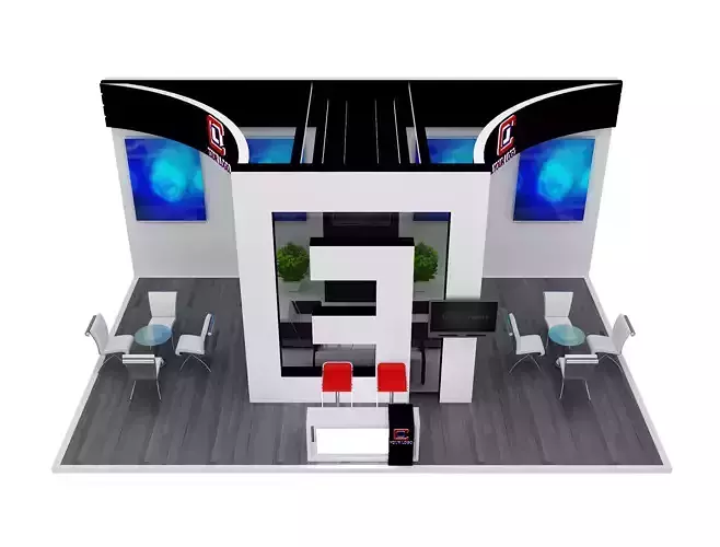  Booth Exhibition Stand a455