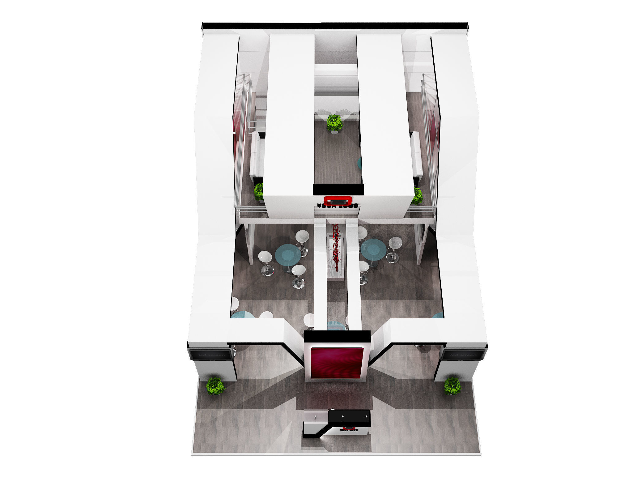 Booth Exhibition Stand a456a 3D model_14