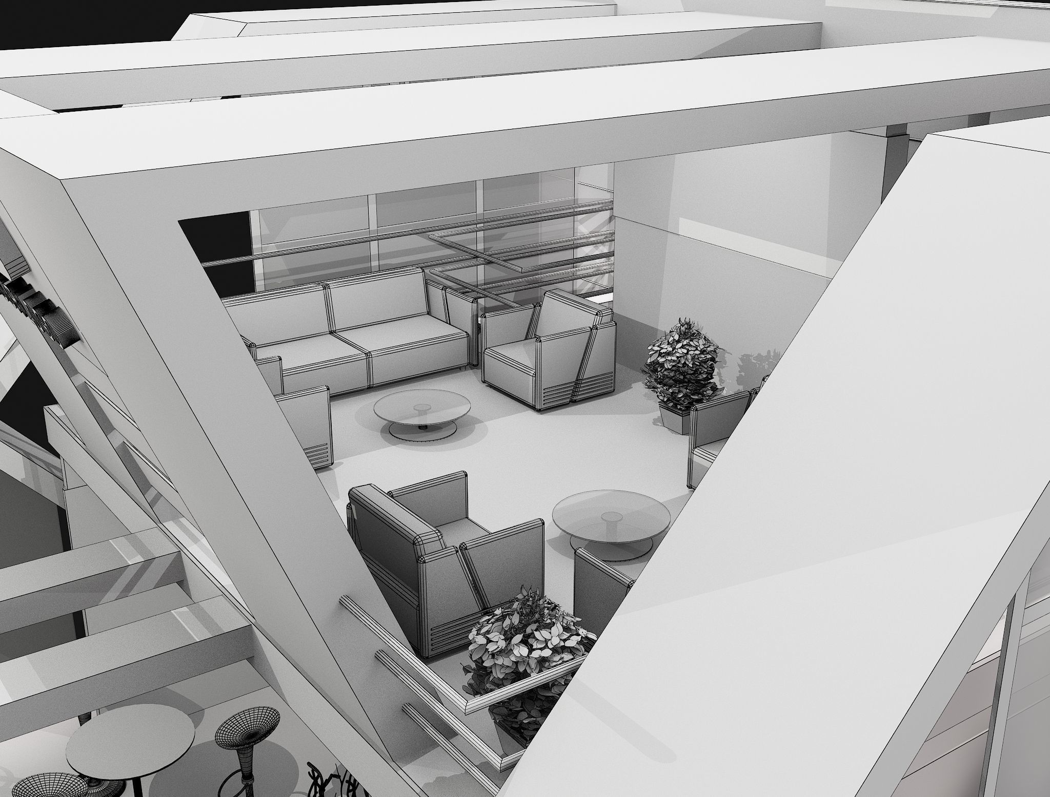 Booth Exhibition Stand a456a 3D model_28