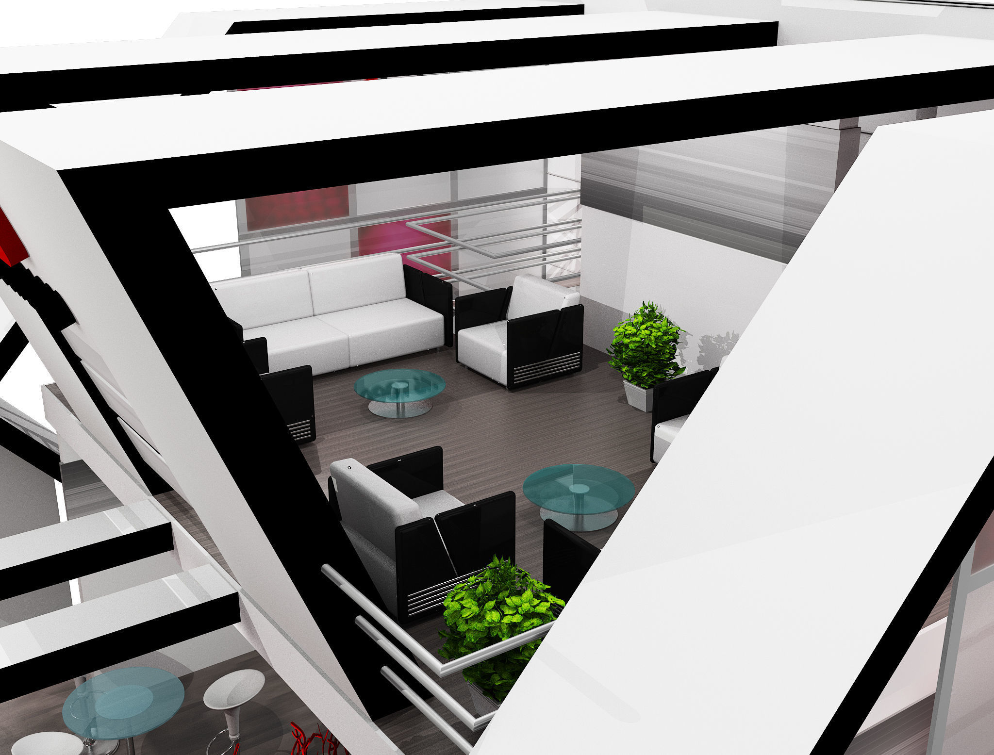 Booth Exhibition Stand a456a 3D model_26