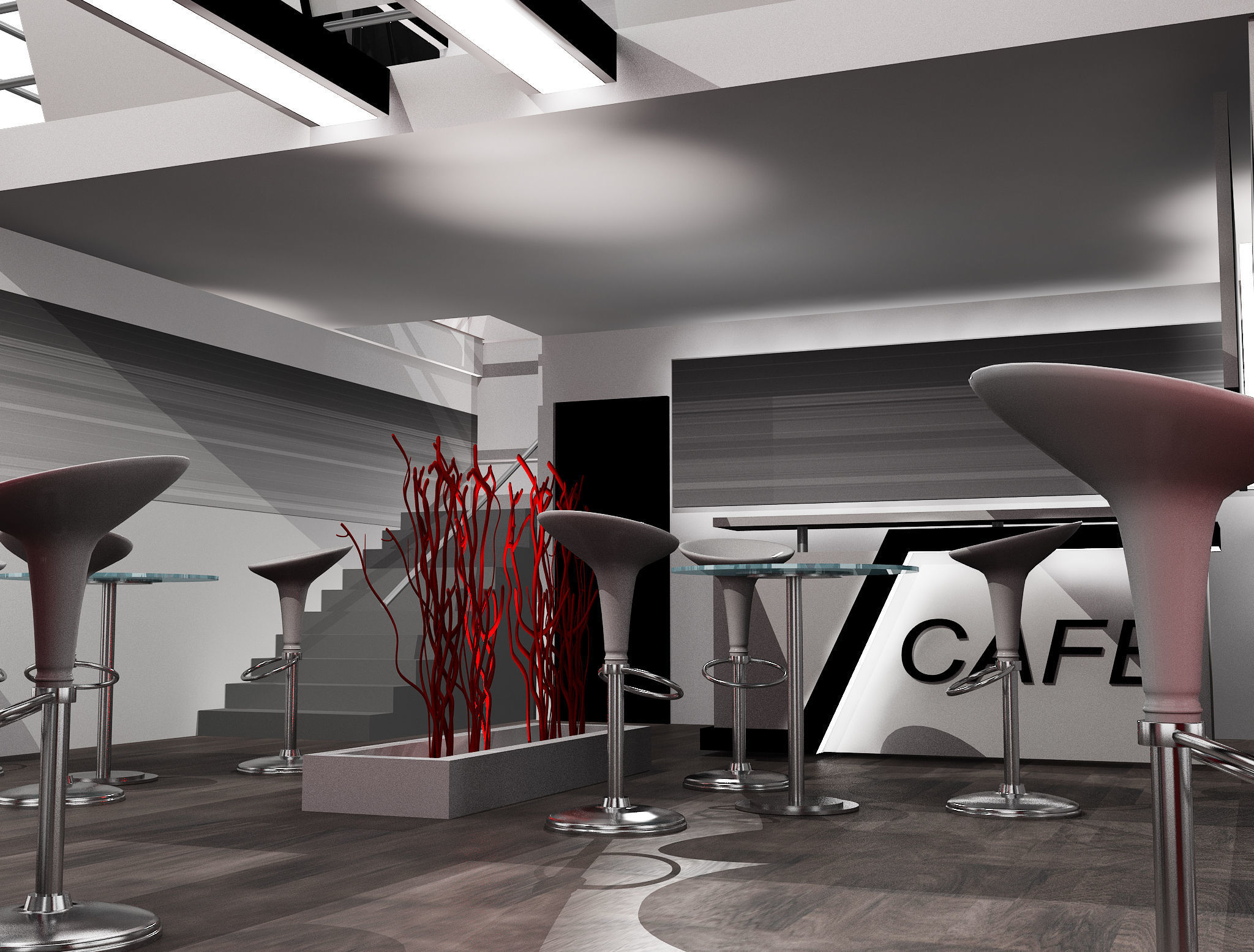 Booth Exhibition Stand a456a 3D model_32
