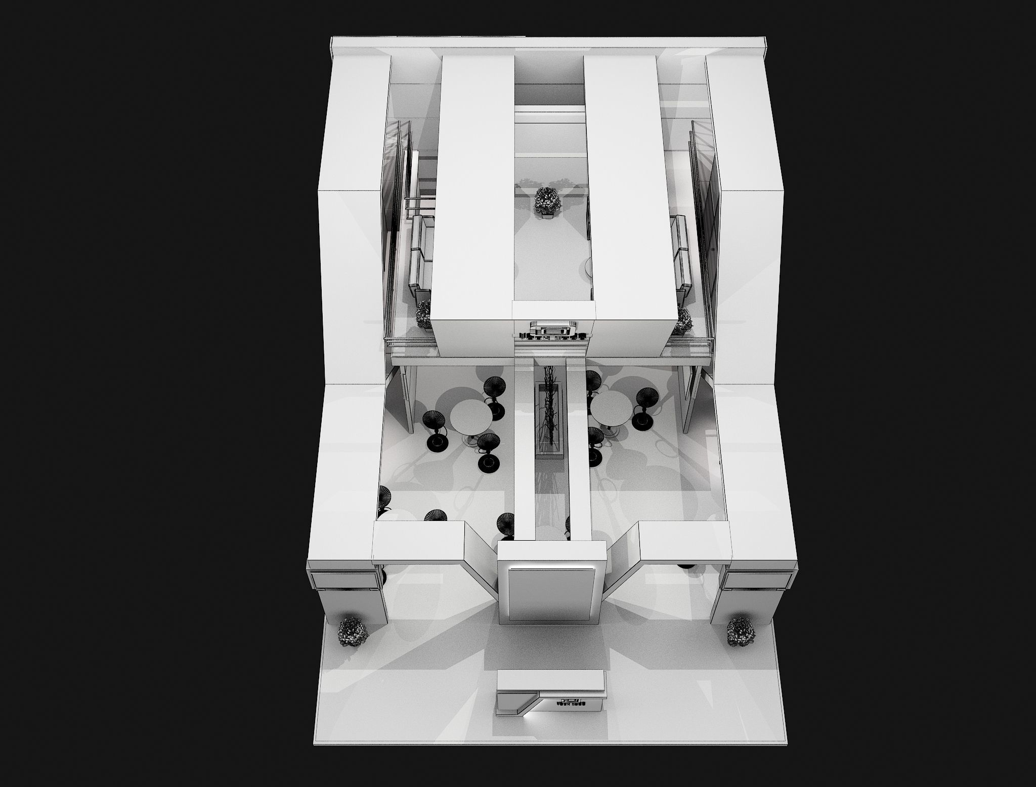 Booth Exhibition Stand a456a 3D model_15