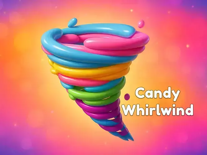 Candy whirlwind 3D