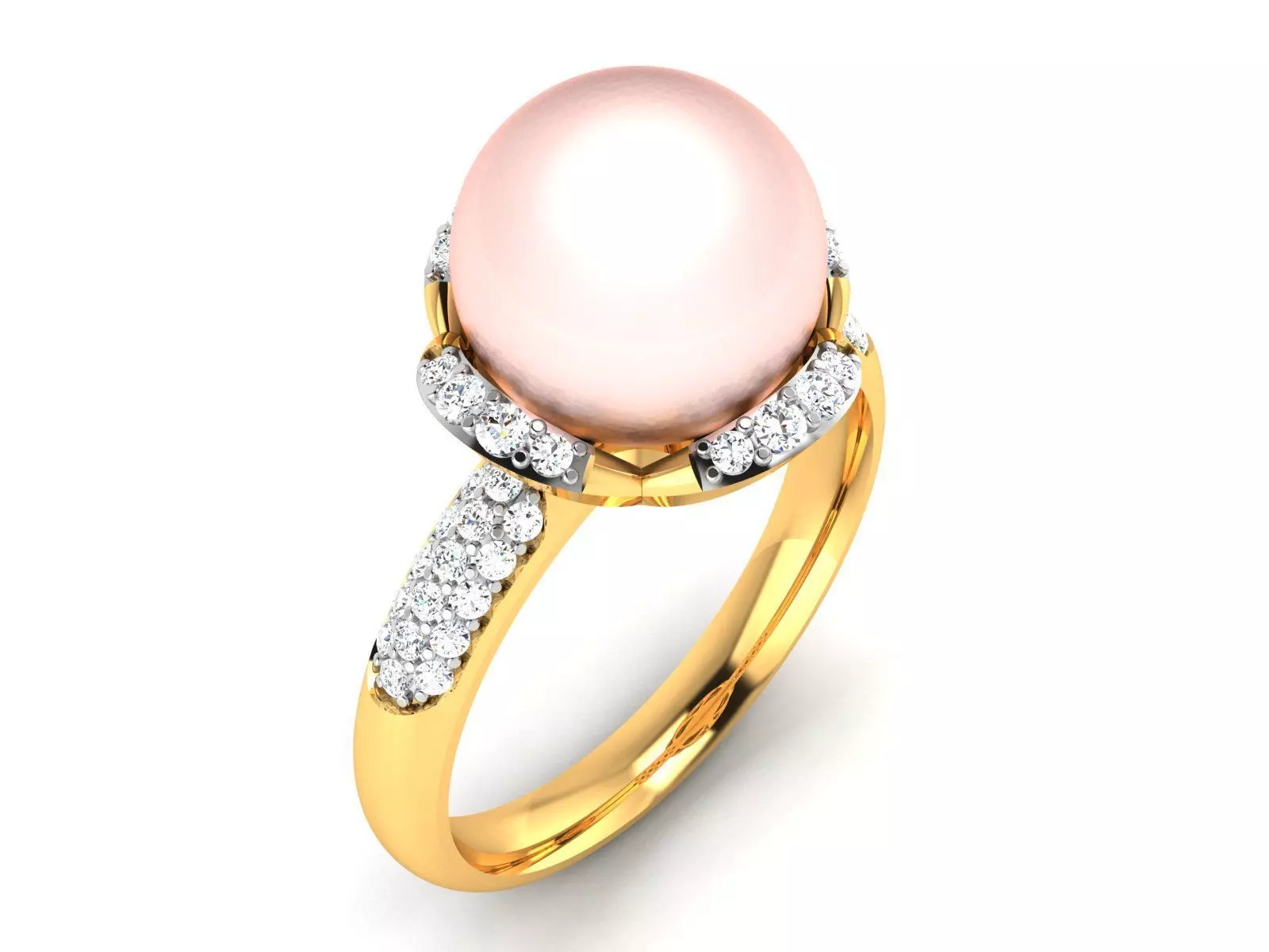 Solitaire Women Engagement Wedding Opal Stone Ring 3D print model