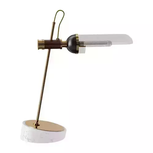 charles desk lamp with brass base and marble top