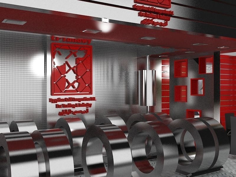 Booth Exhibition Stand a457 3D model_8