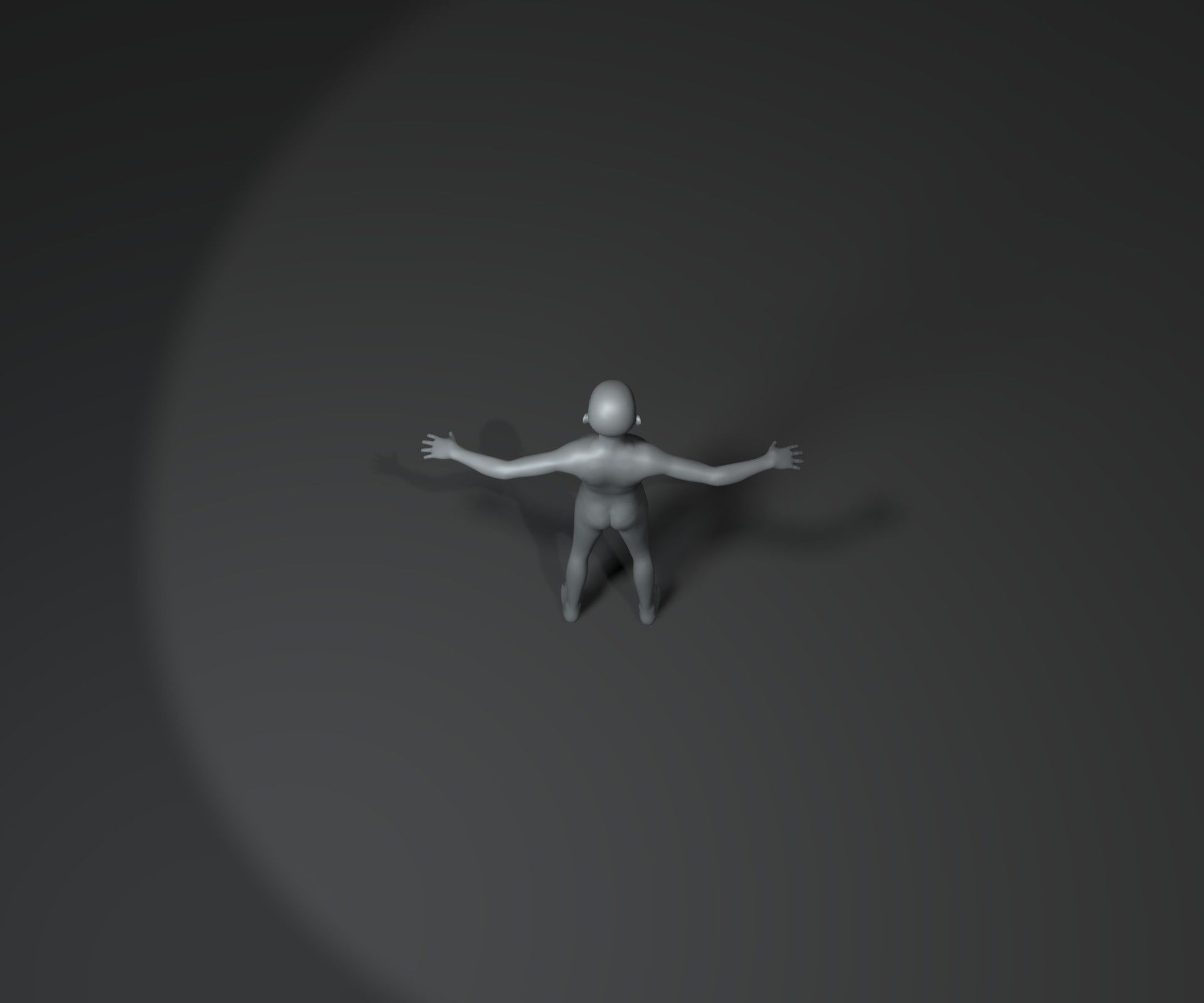 Human Body Base Mesh Animated Rigged 3D Model 20k Poly Low-poly 3D model_31